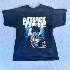 Youth WWF 2001 Stone Cold Steve Austin *TAGLESS SEE PHOTOS*